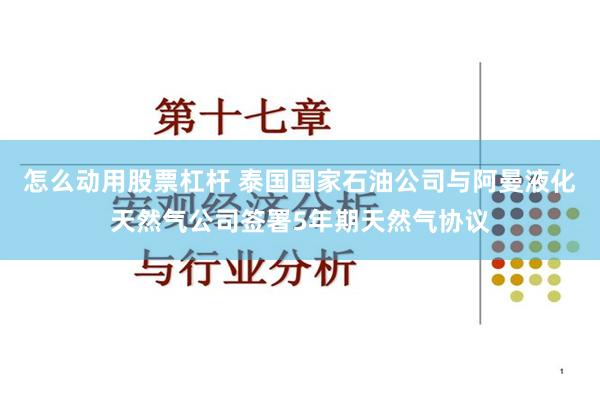 怎么动用股票杠杆 泰国国家石油公司与阿曼液化天然气公司签署5年期天然气协议