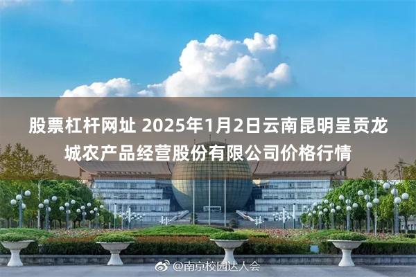 股票杠杆网址 2025年1月2日云南昆明呈贡龙城农产品经营股份有限公司价格行情