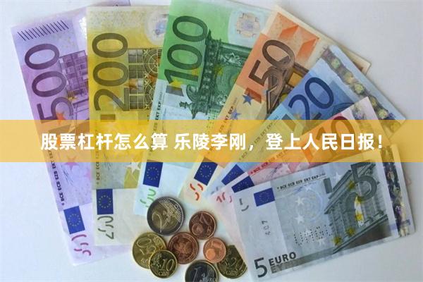 股票杠杆怎么算 乐陵李刚，登上人民日报！